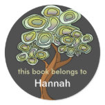 Eco Tree Book Label stickers