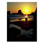 Ecola sunset, Oregon Coast, U.S.A. Postcard