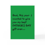 "Economical" Father's Day card