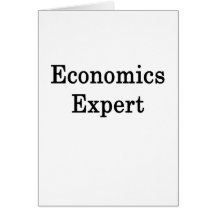 Economics Expert Greeting Card