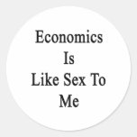 Economics Is Like Sex To Me Stickers