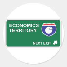 Economics Next Exit Round Sticker