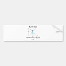 Economics Not Matter Of Life Or Death Equilibrium Bumper Sticker