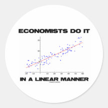 Economists Do It In A Linear Manner (Regression) Sticker
