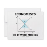 Economists Do It With Models (Economics Humor) Invitations