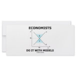 Economists Do It With Models (Economics Humour) rack cards
