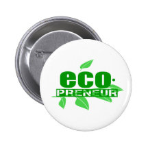 Ecopreneur With Leaves, Branch And Dot Hyphen Buttons