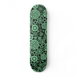 Ecosystem -  Faded Green on Black skateboards