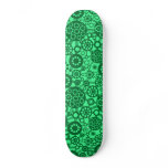 Ecosystem - Forest Green on Mint Green skateboards