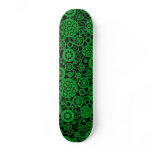 Ecosystem - Grass Green on Black skateboards
