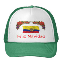 Ecuador Christmas Mesh Hat