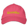 Ecuador Custom Hat Embroidered Hats