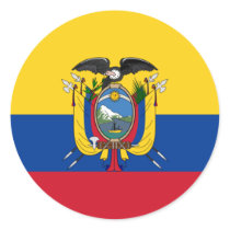 ecuador round stickers
