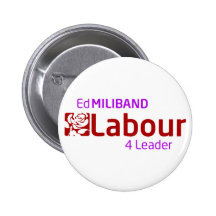 Ed Mliband 4 Leader badge Pinback Buttons