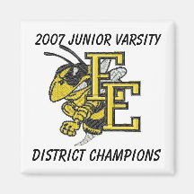 Edcouch-Elsa JV 2007 District Champions Fridge Magnet