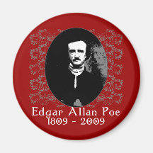 Edgar Allan Poe 1809-2009 Anniversary T shirt Fridge Magnet