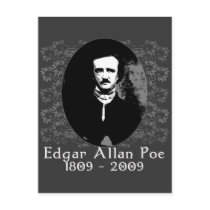 Edgar Allan Poe 1809-2009 Anniversary T shirt Postcard