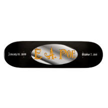 Edgar Allan Poe Custom Skate Board