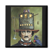 Edgar Allan Poe Fridge Magnet