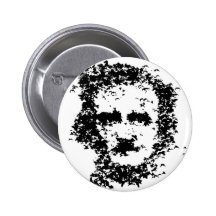 Edgar Allan Poe Pinback Buttons