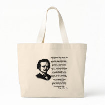 Edgar Allan Poe Poem ALONE Canvas Bags
