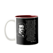 Edgar Allan Poe Poem ALONE Mug