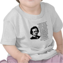 Edgar Allan Poe Poem ALONE Tee Shirt