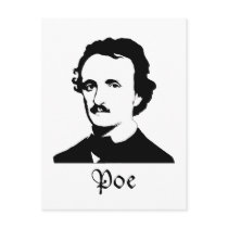 Edgar Allen Poe Post Card