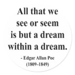 Edgar Allen Poe Quote 1a stickers