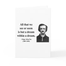 Edgar Allen Poe Quote 1b Card
