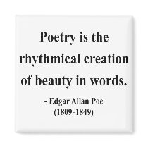 Edgar Allen Poe Quote 5a Fridge Magnet