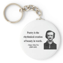 Edgar Allen Poe Quote 5b Keychain