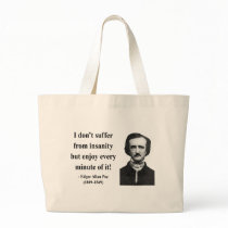 Edgar Allen Poe Quote 6b Canvas Bags