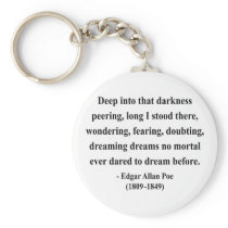 Edgar Allen Poe Quote 8a Key Chain