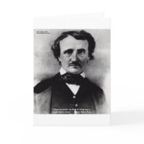 Edgar Allen Poe "Weep Alone" Love Quote Gifts Greeting Card