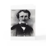 Edgar Allen Poe "Weep Alone" Love Quote Gifts cards