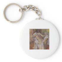 Edgar Degas - After Bath to Dry Wife nude 1896-98 Key Chain