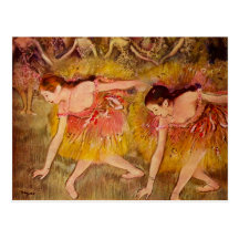 Edgar Degas Ballerina Postcard