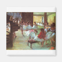 Edgar Degas - Ballet 1879-80 Shoe Stair Dancer Oil Fridge Magnets