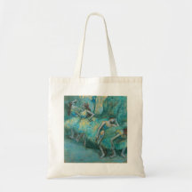 Edgar Degas - Ballet Dancers in Wings 1900 Pastel Canvas Bags
