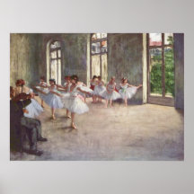 Edgar Degas - Ballet Rehearsal Class 1873 oil Posters