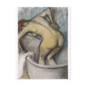 Edgar Degas - Bath Woman Supporting Back 1887 postcards