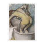 Edgar Degas - Bath Woman Supporting Back 1887 postcards