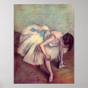 Edgar Degas - Dancer 1881-83 Ballet Stretch pastel posters