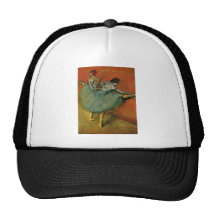 Edgar Degas - Dancer @ Barre 1888 ballerina ballet Hat
