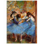 Edgar Degas - Dancers in Blue t-shirts