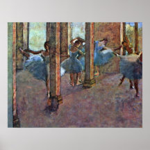 Edgar Degas - dancers in the foyer Posters