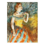 Edgar Degas La Chanteuse verte Postcard