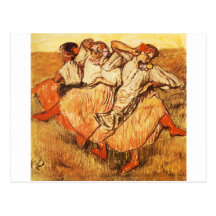 Edgar Degas Les Trois danseuses russes Postcards