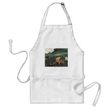 Edgar Degas - Rider in Landscape 1862 man horse Apron